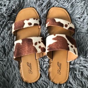 Cow Print sandals